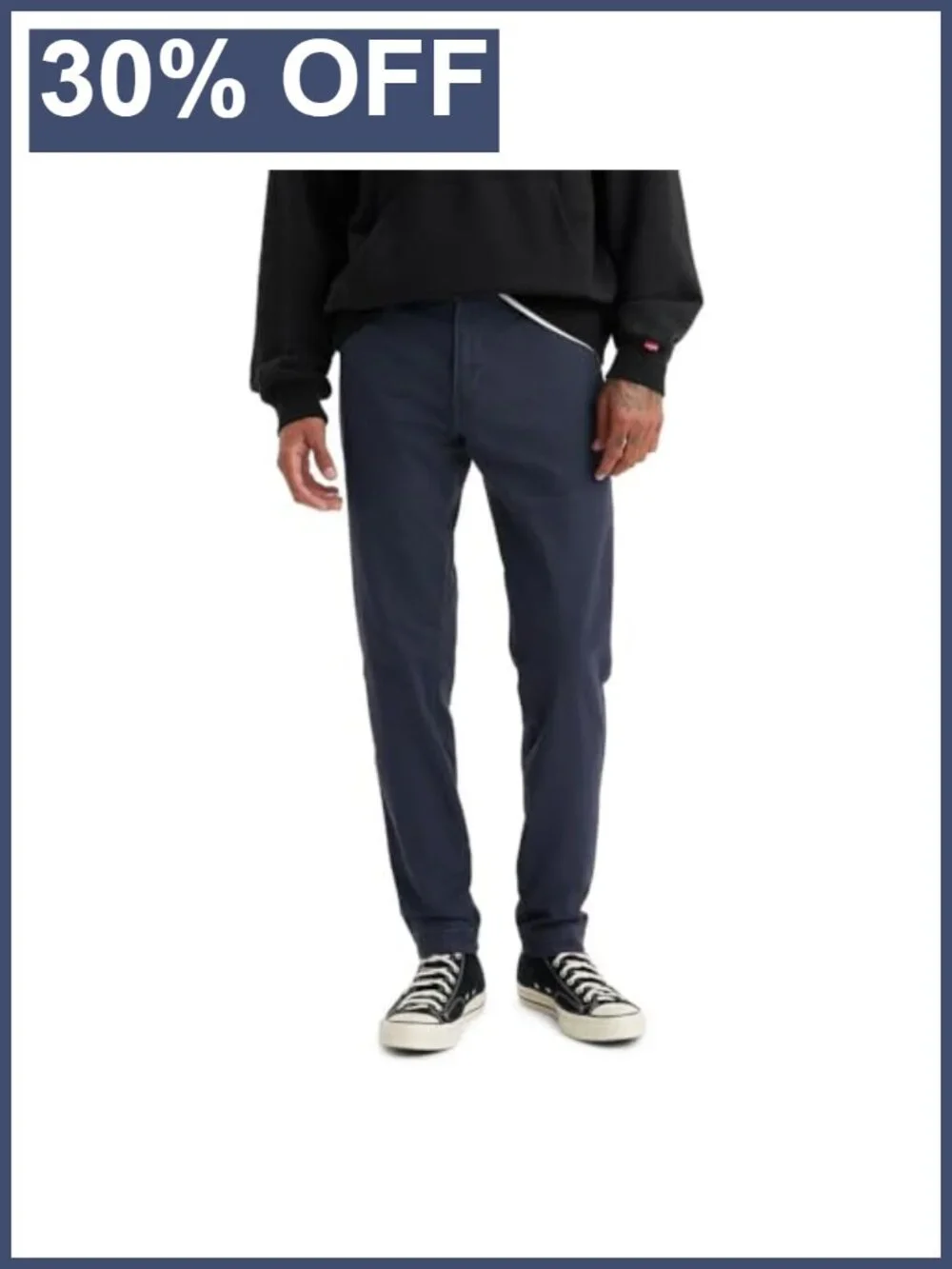 Men's XX Standard Tapered Chino Pants Slim Fit Mid Rise Flat Front